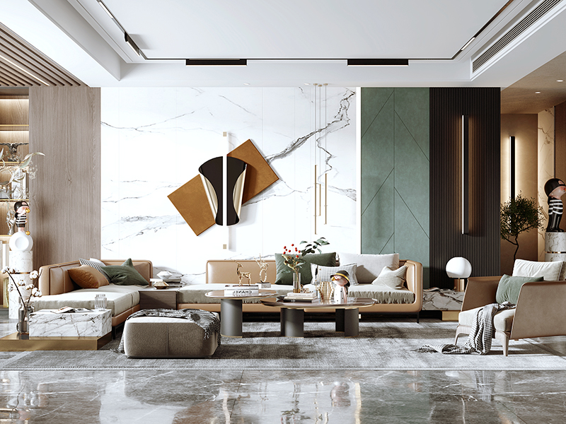 沙發(fā)背景墻掛畫小技巧，懂得給背景墻留白的才是掛畫高手