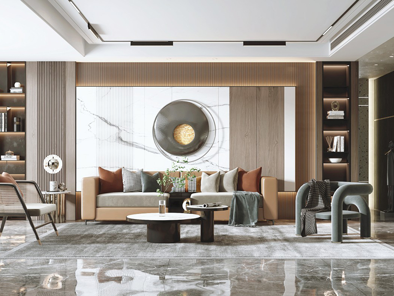 沙發(fā)背景墻掛畫小技巧，懂得給背景墻留白的才是掛畫高手