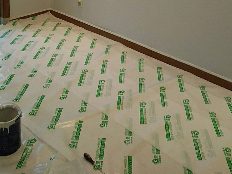 刷墻，地面保護