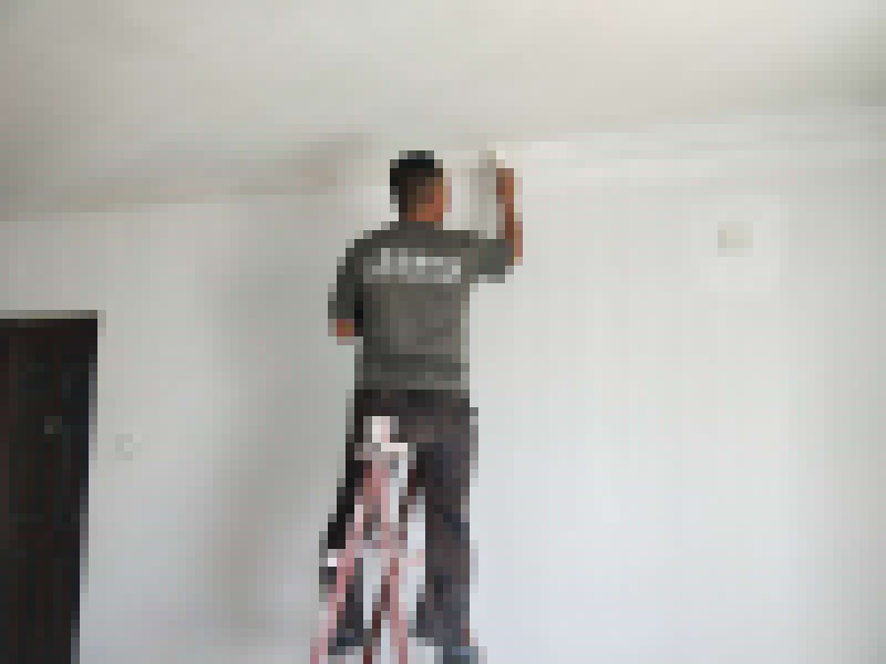 墻面乳膠漆裝修：毛坯的墻體或者已經(jīng)做好1道膩子層的房子，基層要求基層必須平整堅固。不得有粉化、起砂、空鼓、脫落等現(xiàn)象。基層不平和坑洼面應該配套膩子刮平。陰陽角必須通過彈墨線來找垂直的鋁通來衡量水平垂直的整度。后一遍膩子應在前一遍膩子完全干后方能施工。一般來說，內墻乳膠漆，在墻砌好后，是在抹灰完成后，總包單位會進行兩道抹灰，第二道的時候基面加以修飾效果的補平。