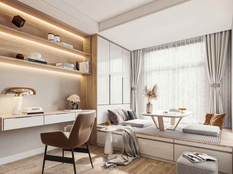 德陽(yáng)小臥室裝修注意事項(xiàng)，注重臥室色調(diào)和吊頂造型的選擇