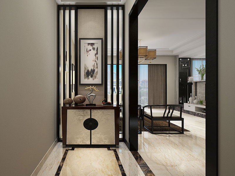 上海進門玄關(guān)裝修設(shè)計,客廳鞋柜隔斷,上海玄關(guān)裝修效果圖