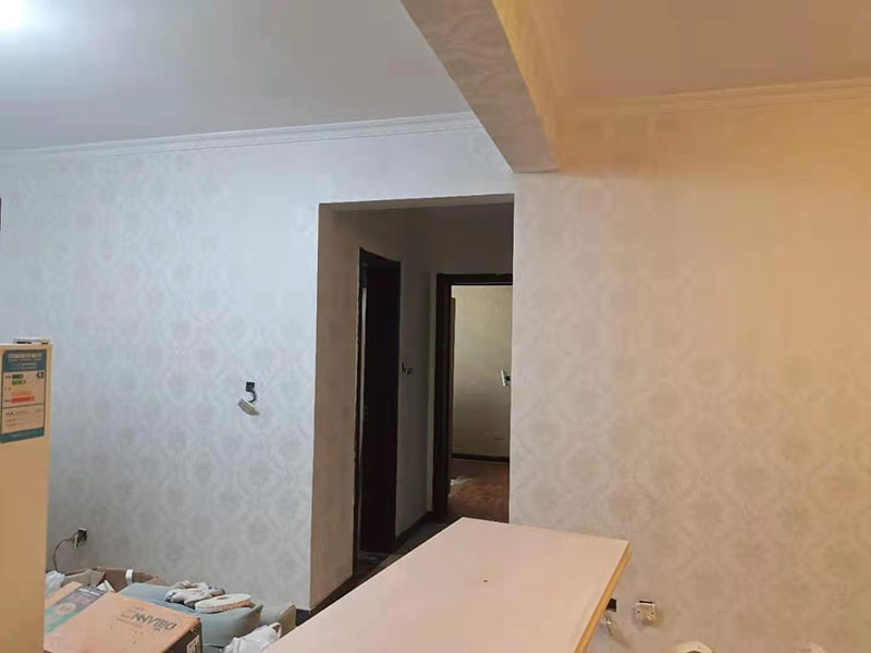 成都墻面舊墻布翻新，可以直接刷乳膠漆