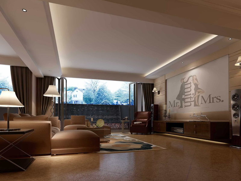 北歐風視聽室裝修效果