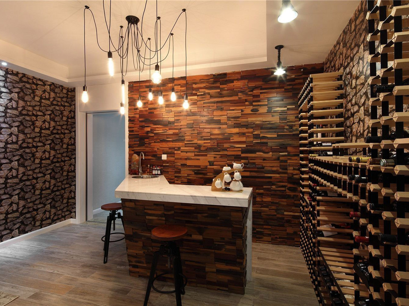 太原市杏花嶺區(qū)二層別墅裝修效果圖