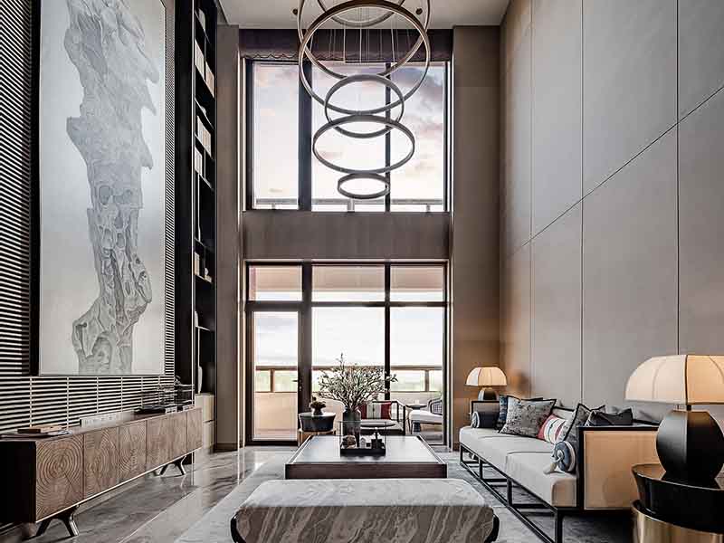 廊坊市安次區(qū)4.5米挑高裝修設計圖