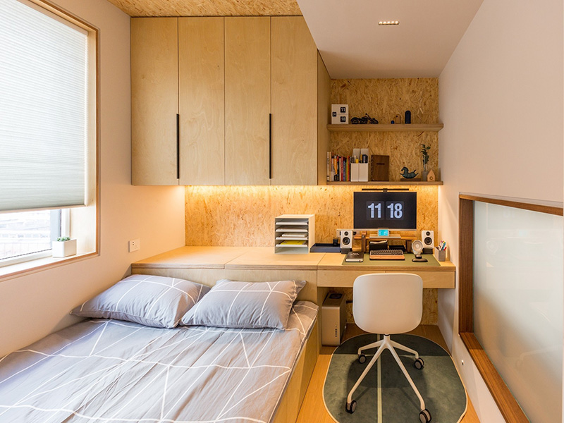 桂林市臨桂區(qū)小戶型裝修設計-次臥裝修