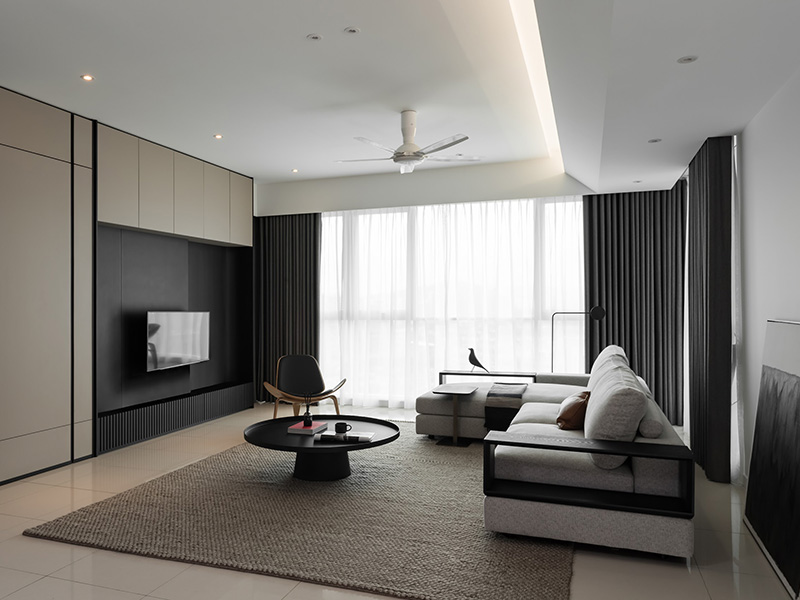 銀川市興慶區(qū)新房裝修設計-客廳裝修