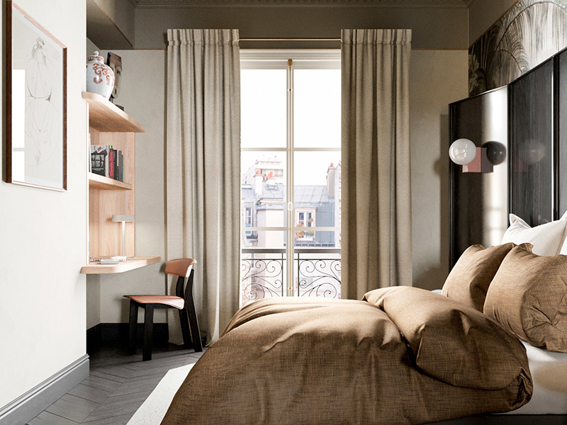 常州市鐘樓區(qū)簡約美式復(fù)古風(fēng)格裝修-臥室設(shè)計(jì)