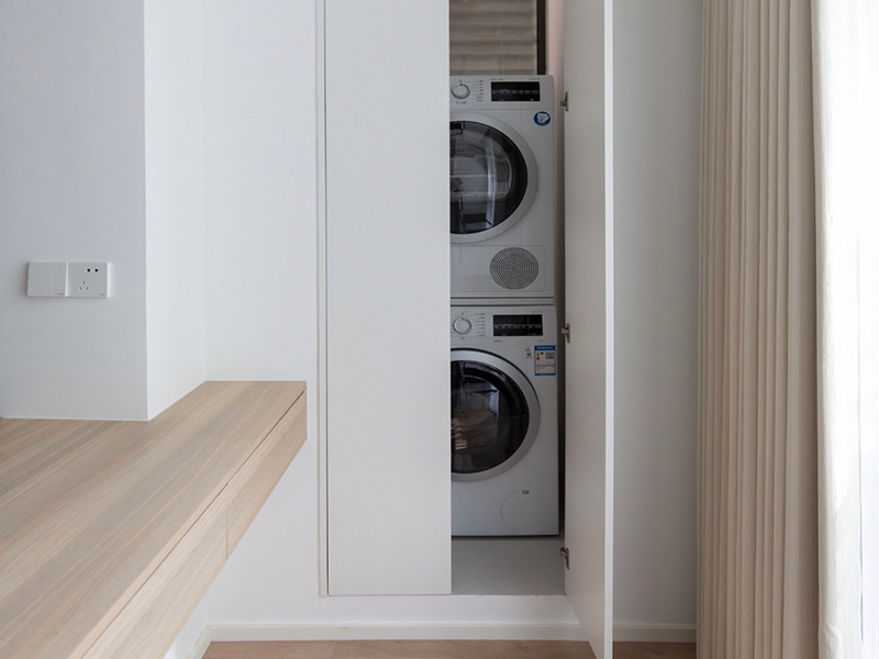 南京市六合區(qū)小戶型局部裝修翻新設計-洗衣房設計